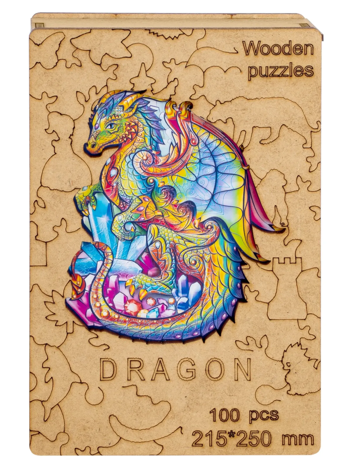 Medinė dėlionė Drakonas 100 detalių