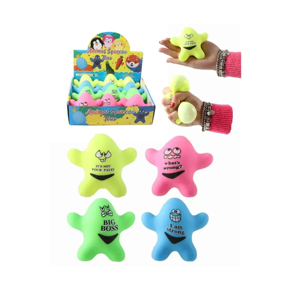 Antistresinė suspaudžiama jūros žvaigždė 10.5 cm