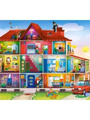 Castorland dėlionė House Life 120 det.
