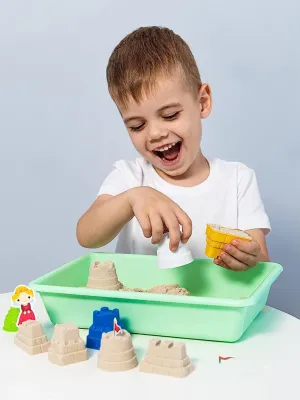 Genio kids rinkinys išmanusis smėlis Pasakų pilis su formelėmis, 1kg