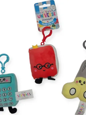 Softlings Schoolies Mokyklinių reikmenų pakabukas 12 cm