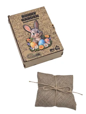 PUZZLEOK medinė dėlionė Triušis su margučiais 53 detalės