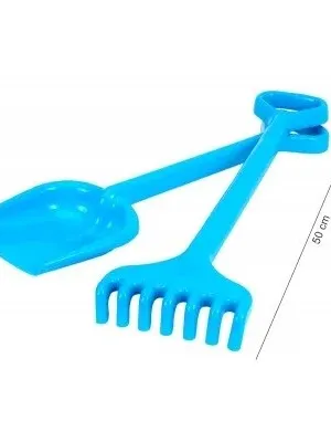 Technok smėlio rinkinys kastuvas ir grėblys 50 cm