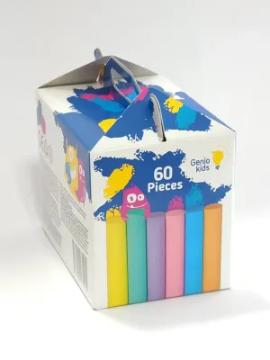 Genio Kids Spalvotos piešimo kreidelės 60 vnt