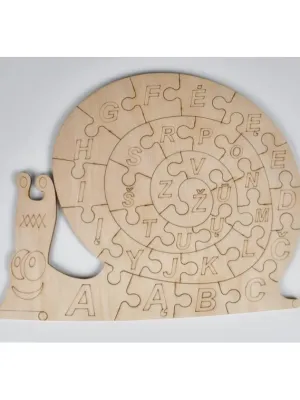 Genio Kids medinė dėlionė Montessori sraigė