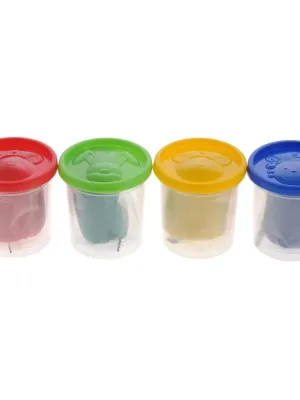 GENIO KIDS Natūralus plastilinas - modelinas, 4 spalvos po 140g