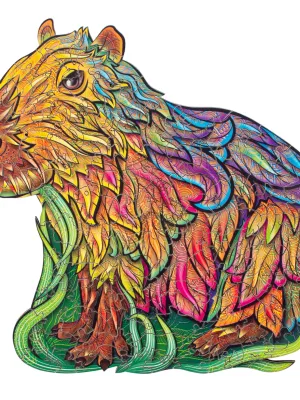 Medinė dėlionė Kapibara 100 detalių