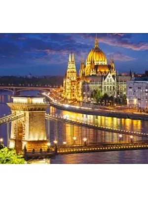 Castorland dėlionė Budapest view at dusk 2000 det.