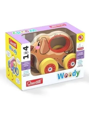 QUERCETTI medinis šuniukas su ratukais