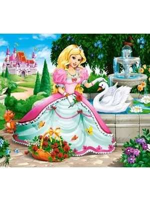 Castorland dėlionė  Princess With Swan 60 det.