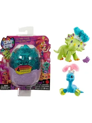Cave Club siurprizas - figūrėlė dinozauro kūdikis