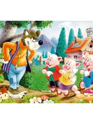 Castorland dėlionė Three Little Pigs  60 det.