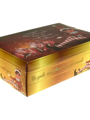 Kalėdinė dovanų pakavimo dėžutė Elf 45 x 34 x 12,5 cm