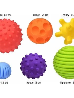 Fancy baby sensoriniai kamuoliukai 6 vnt