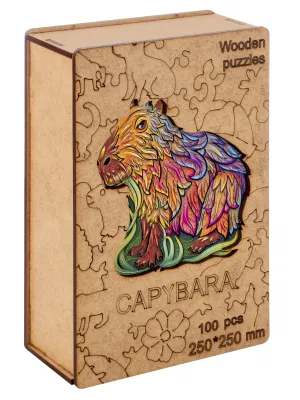 Medinė dėlionė Kapibara 100 detalių