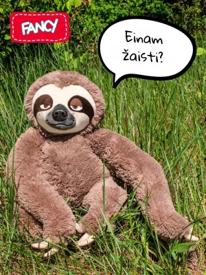 Fancy minkštas žaislas tinginys Braunis 57 cm