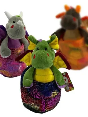 Minkštas drakonas kiaušinyje 20 cm