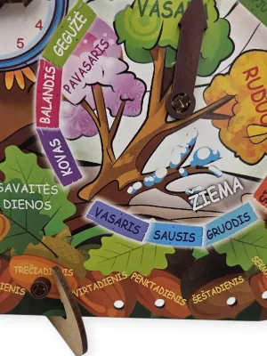 PuzzleOK lavinamasis Pažintinis kalendorius lietuviškas