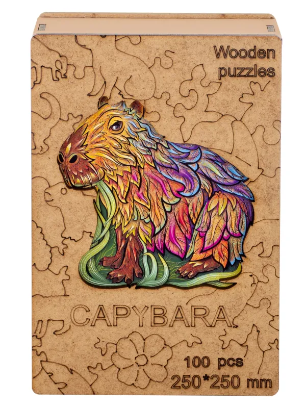 Produktas Medinė dėlionė Kapibara 100 detalių Paveikslėlis