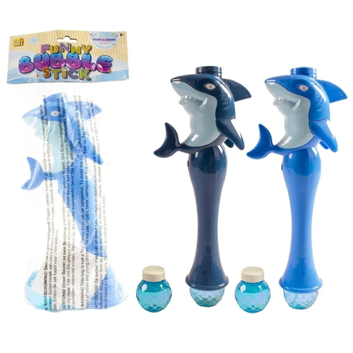 Muilo burbulų pūtiklis su garso ir šviesu efektais Ryklys