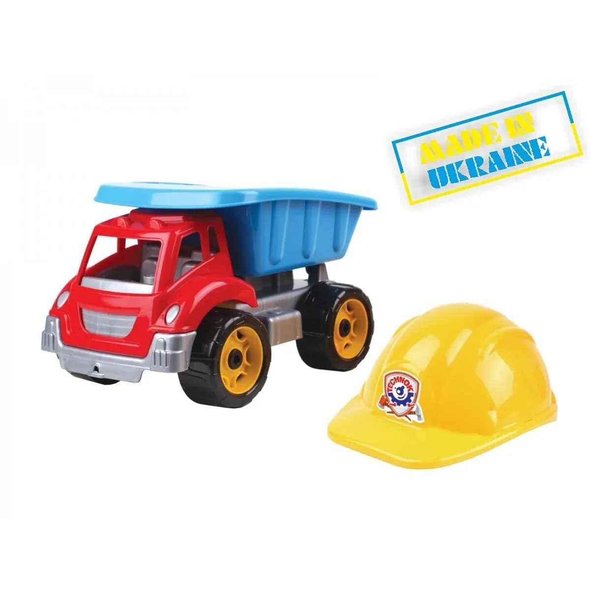 Technok statybininko rinkinys mašina su šalmu