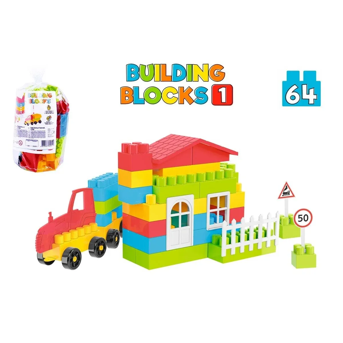 Technok konstruktorius 64 detalės