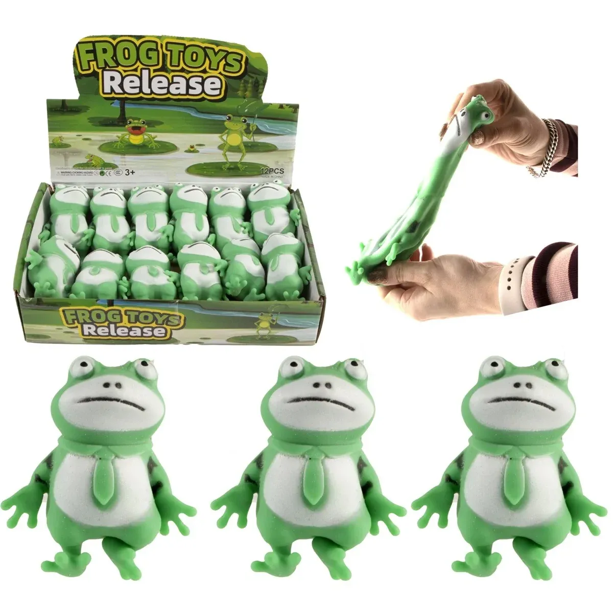 Antistresinė smėliu pripildyta Varlė 9,5  cm