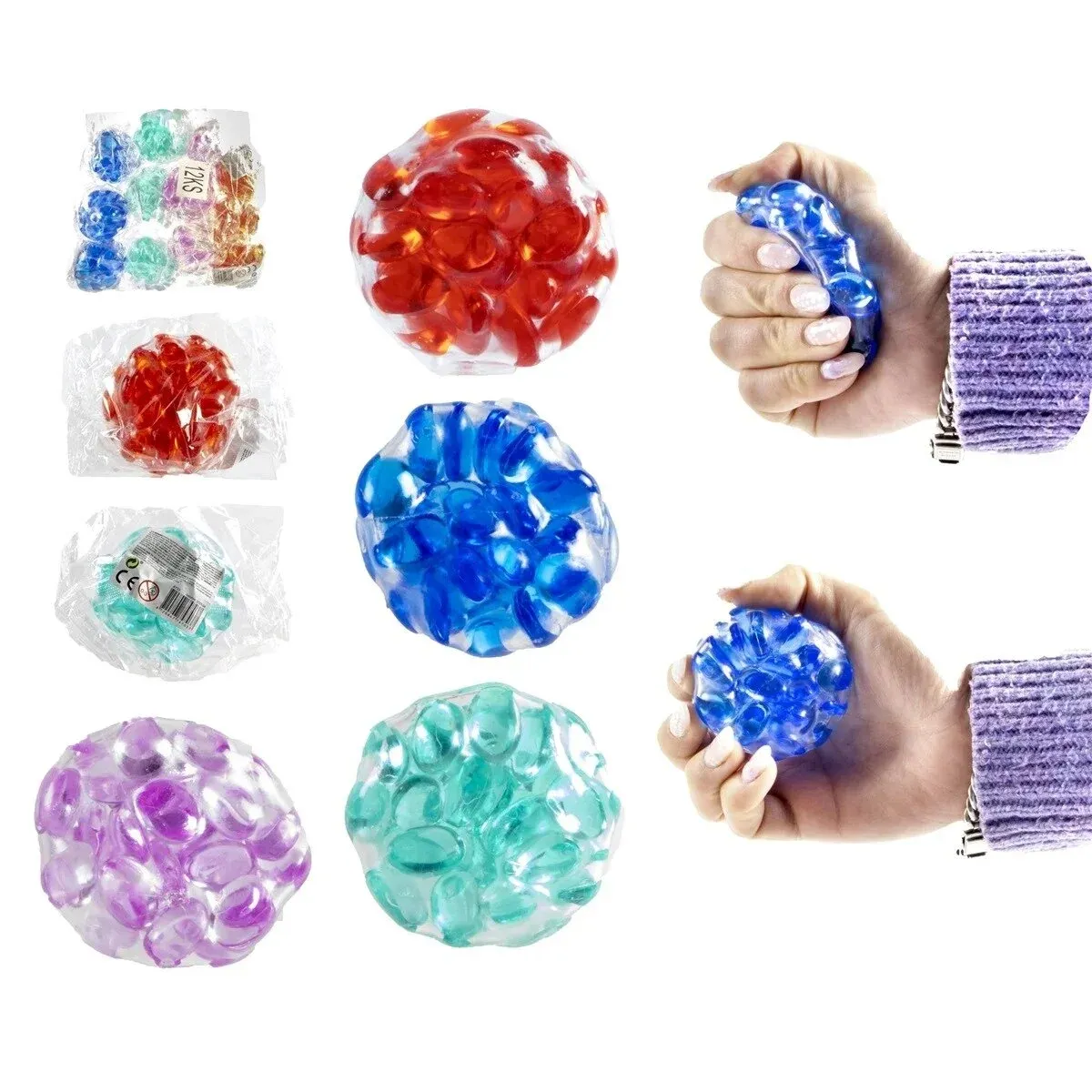 Antistresinis spaudžiamas kamuoliukas 6 cm