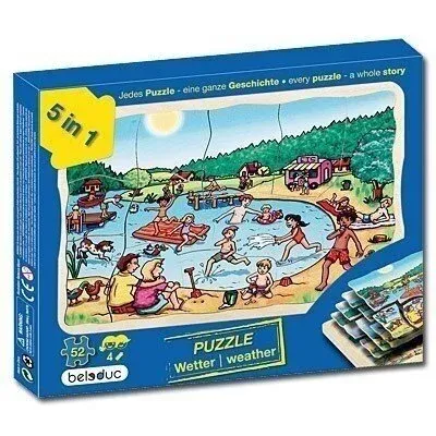 Medinė dėlionė Orai, 52 det.