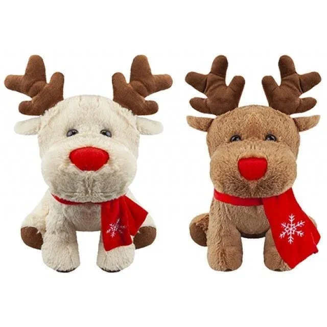 Minkštas Kalėdinis elniukas 35 cm