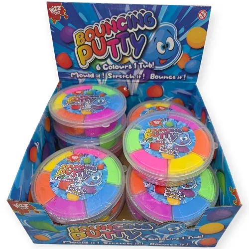 WIZZ TOYS lengva lipdymo masė, 6 spalvos