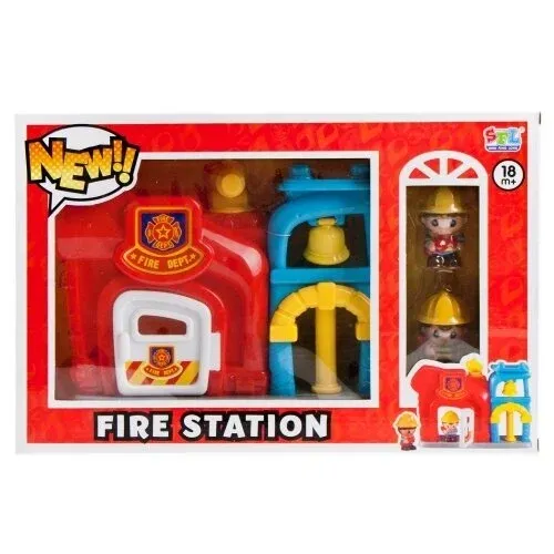 Gaisrinės stotis su figūrėlėmis