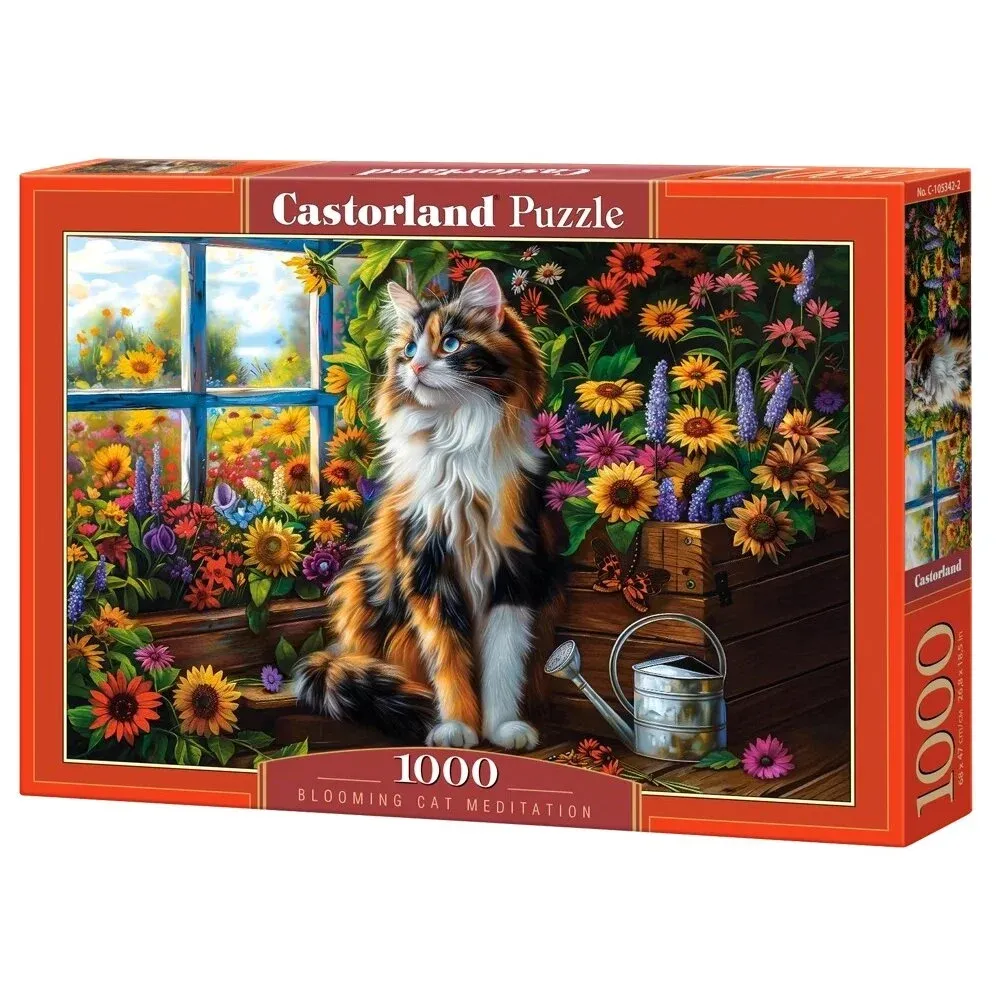 Castorland dėlionė Blooming Cat Meditation 1000 det