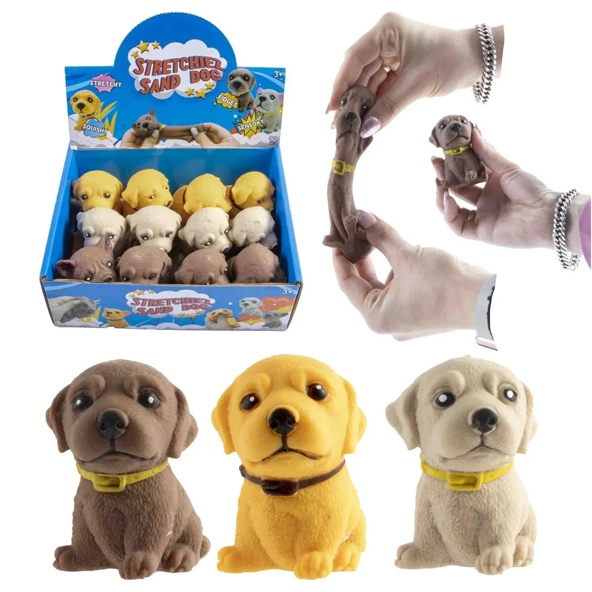 Antistresinis smėliu pripildytas Šuniukas 16 cm