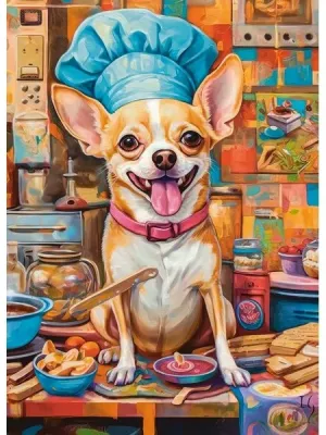 Castorland dėlionė Dog Chef 120 det.