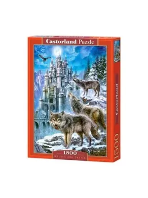 Castorland dėlionė Wolves and Castle 1500 det.