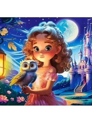 Castorland dėlionė Princess with Owl 120 det.