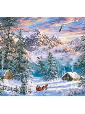 Castorland dėlionė Mountain Christmas 1000 det.