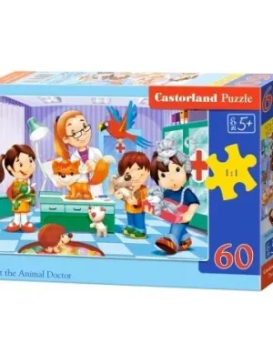 Castorland dėlionės  At the Animal Doctor 60 d.