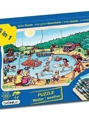 Medinė dėlionė Orai, 52 det.