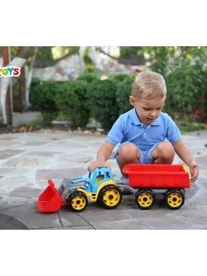 Technok traktorius su priekaba 60 cm