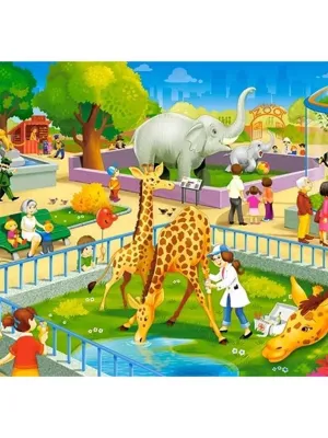 Castorland dėlionės Zoo Visit 60 det.