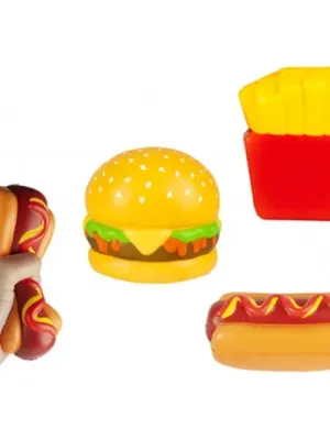 Fast food antistresinis didelis suspaudžiamas žaislas 12 cm