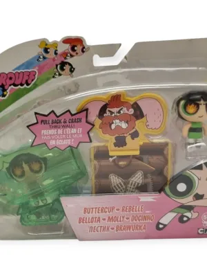 POWER PUFF GIRLS žaidimo rinkinys Aura Power Pods (pažeista pakuotė)