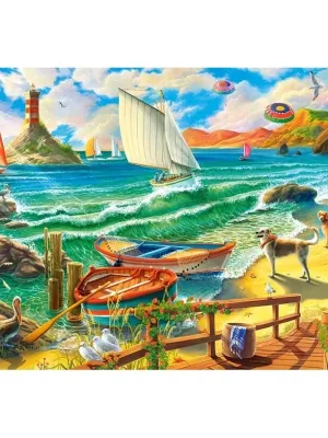 Castorland dėlionė  Weekend at the Seaside 1000 det
