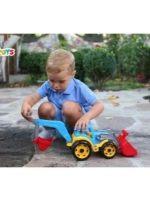 Technok traktorius su dviem kaušais 50 cm