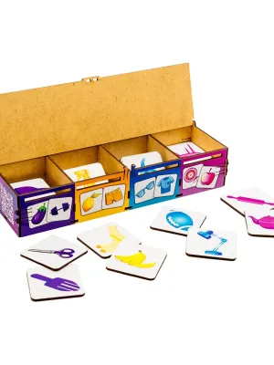 PuzzleOK rūšiuokliai Montessori Spalvos