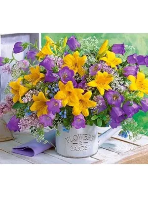 Castorland dėllionė BOUQUET OF LILIES AND BELLFLOWERS 1000 det.