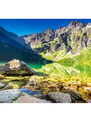 Castorland dėlionė Sunrise at Morskie Oko Tatras Poland 1500 det.