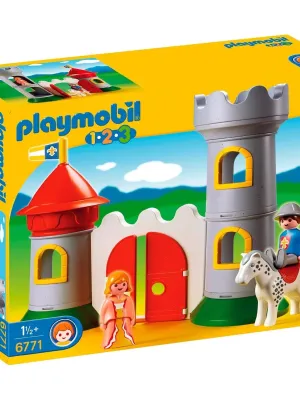 PLAYMOBIL konstruktorius My First 1.2.3. Knight's Castle (pažeista pakuotė)